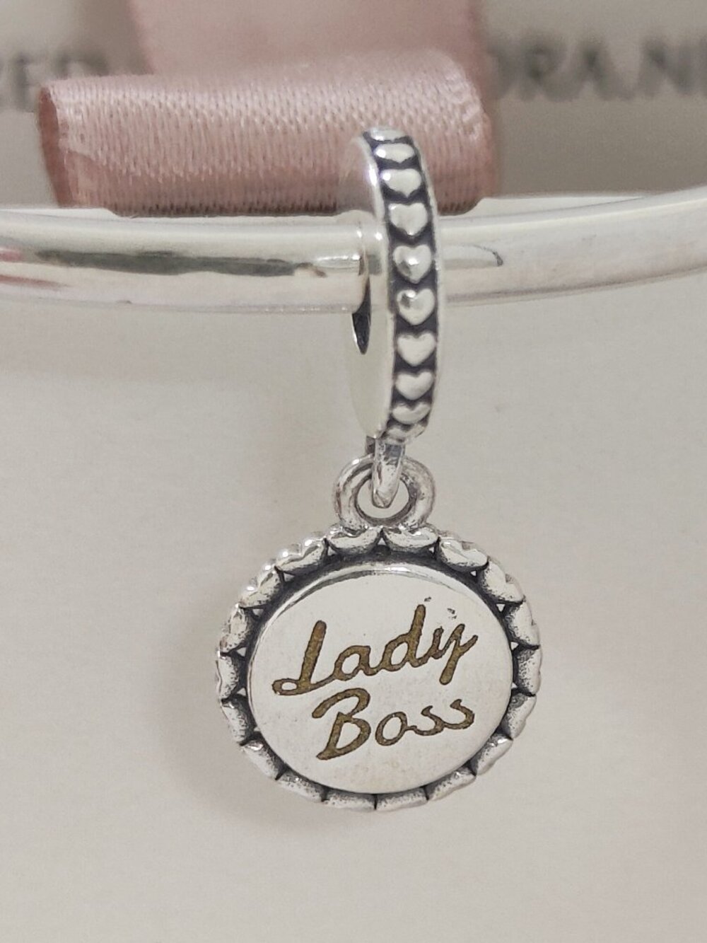 Pandora Lady Boss Exclusive Dangle Charm S925 Silver with box